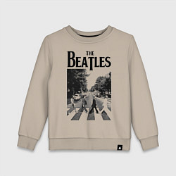 Свитшот хлопковый детский The Beatles: Mono Abbey Road, цвет: миндальный