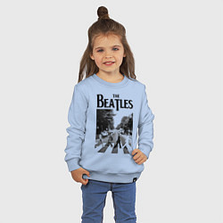 Свитшот хлопковый детский The Beatles: Mono Abbey Road, цвет: мягкое небо — фото 2