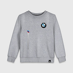 Свитшот хлопковый детский BMW M PREFORMANCE, цвет: меланж