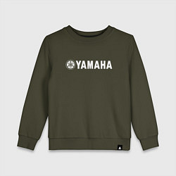 Свитшот хлопковый детский YAMAHA, цвет: хаки