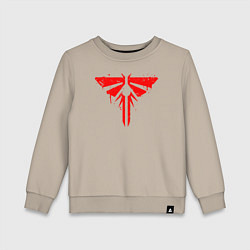 Свитшот хлопковый детский THE LAST OF US, цвет: миндальный