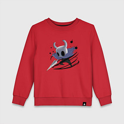 Свитшот хлопковый детский Hollow Knight, цвет: красный