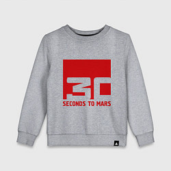 Свитшот хлопковый детский 30 seconds to mars, цвет: меланж