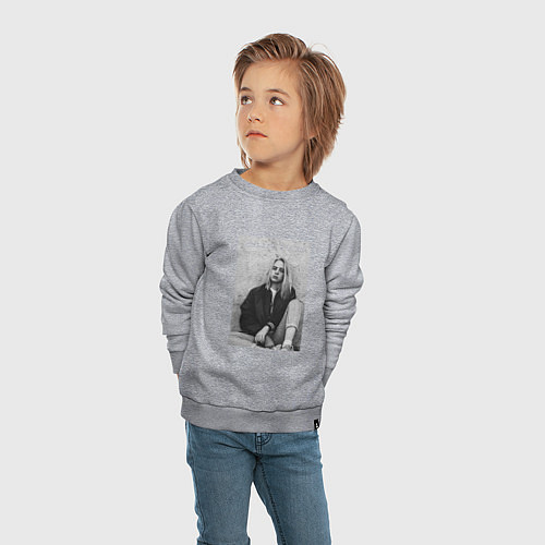 Детский свитшот Билли Айлиш / Меланж – фото 4
