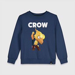 Свитшот хлопковый детский BRAWL STARS CROW PHOENIX, цвет: тёмно-синий