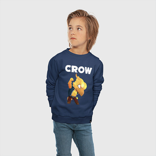 Детский свитшот BRAWL STARS CROW PHOENIX / Тёмно-синий – фото 4