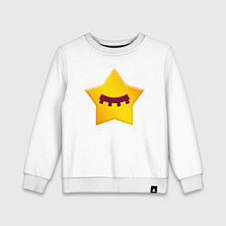 Свитшот хлопковый детский BRAWL STARS - SANDY, цвет: белый