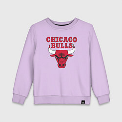 Свитшот хлопковый детский CHICAGO BULLS, цвет: лаванда