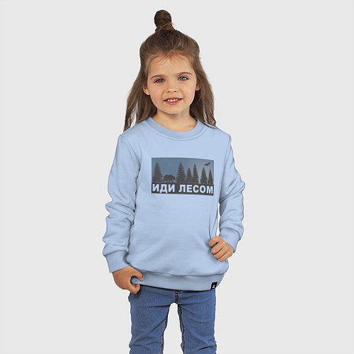 Детский свитшот Иди лесом / Мягкое небо – фото 3