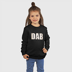 Свитшот хлопковый детский DAB, цвет: черный — фото 2