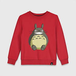 Свитшот хлопковый детский Тоторо, цвет: красный