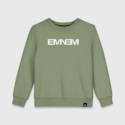 Свитшот хлопковый детский EMINEM, цвет: авокадо