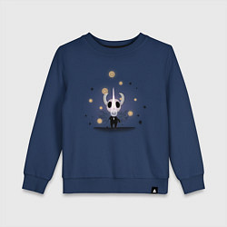 Свитшот хлопковый детский Hollow knight Полый рыцарь, цвет: тёмно-синий