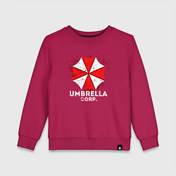 Свитшот хлопковый детский UMBRELLA CORP, цвет: маджента