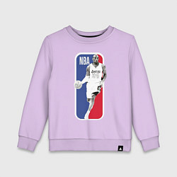 Свитшот хлопковый детский NBA Kobe Bryant, цвет: лаванда