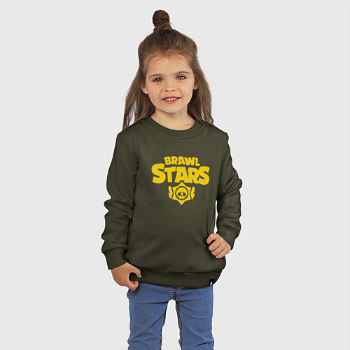Детский свитшот Brawl Stars GOLD / Хаки – фото 3
