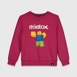 Свитшот хлопковый детский ROBLOX, цвет: маджента