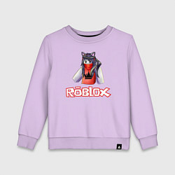 Свитшот хлопковый детский ROBLOX, цвет: лаванда