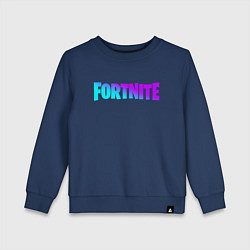 Свитшот хлопковый детский FORTNITE 2, цвет: тёмно-синий