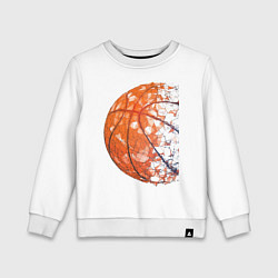 Свитшот хлопковый детский BasketBall Style, цвет: белый