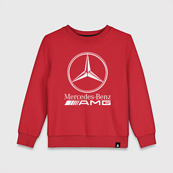 Свитшот хлопковый детский MERCEDES-BENZ AMG, цвет: красный