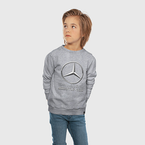 Детский свитшот MERCEDES-BENZ AMG / Меланж – фото 4