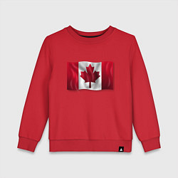Свитшот хлопковый детский Канада, цвет: красный