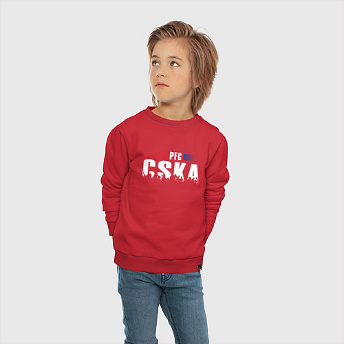 Детский свитшот PFC CSKA / Красный – фото 4