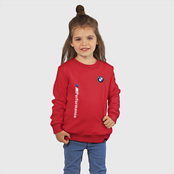 Свитшот хлопковый детский BMW M PERFORMANCE 2020, цвет: красный — фото 2