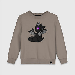 Свитшот хлопковый детский Эндар дракон, цвет: утренний латте