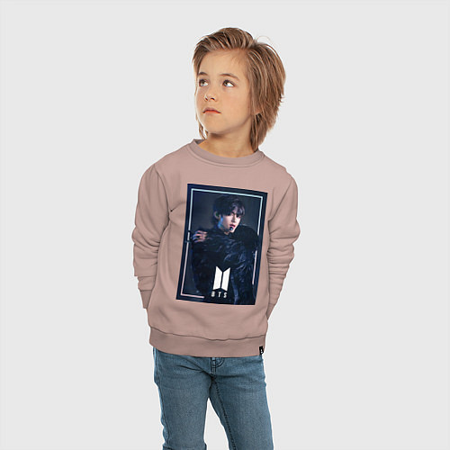 Детский свитшот BTS Black Swan / Пыльно-розовый – фото 4