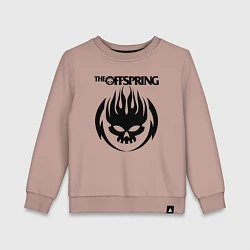 Свитшот хлопковый детский THE OFFSPRING, цвет: пыльно-розовый