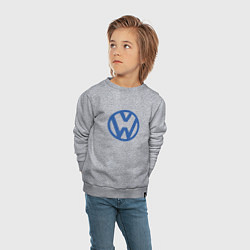 Свитшот хлопковый детский Volkswagen, цвет: меланж — фото 2