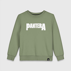 Свитшот хлопковый детский Pantera, цвет: авокадо