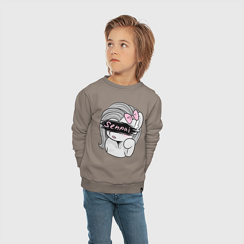 Детский свитшот Senpai / Утренний латте – фото 4