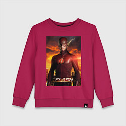 Свитшот хлопковый детский The Flash, цвет: маджента