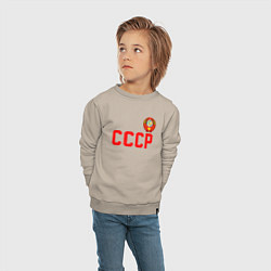 Свитшот хлопковый детский СССР, цвет: миндальный — фото 2