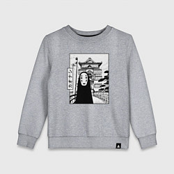 Свитшот хлопковый детский No-Face Spirited Away Ghibli, цвет: меланж