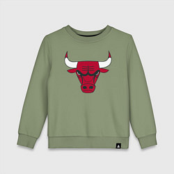 Свитшот хлопковый детский Chicago Bulls, цвет: авокадо