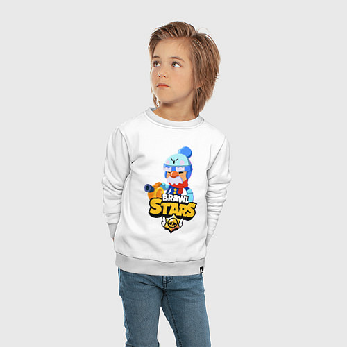 Детский свитшот BRAWL STARS GALE / Белый – фото 4