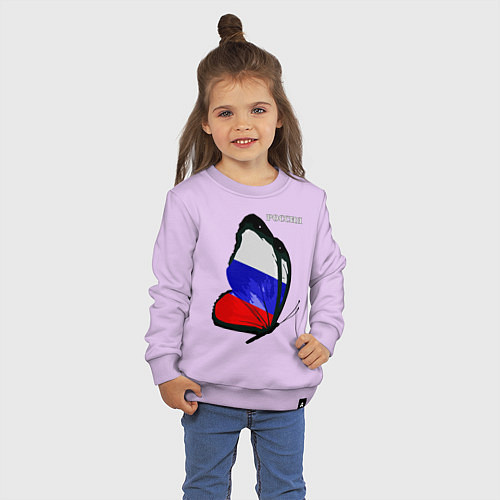 Детский свитшот Россия / Лаванда – фото 3