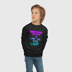 Свитшот хлопковый детский ЦИКАДЫ LOOK FOR THE LIGHT, цвет: черный — фото 2