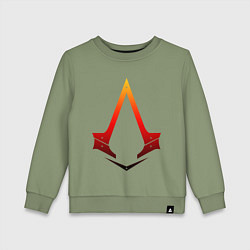 Свитшот хлопковый детский Assassins Creed, цвет: авокадо