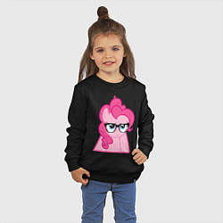Свитшот хлопковый детский Pinky Pie hipster, цвет: черный — фото 2