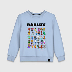 Свитшот хлопковый детский ROBLOX PIGGY, цвет: мягкое небо