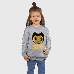 Свитшот хлопковый детский Bendy And The Ink Machine, цвет: меланж — фото 2