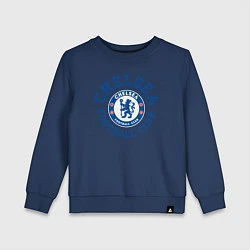 Свитшот хлопковый детский Chelsea FC, цвет: тёмно-синий