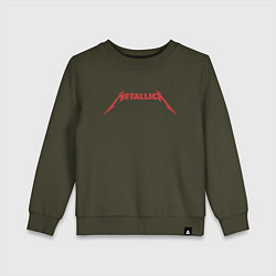 Свитшот хлопковый детский And Justice For All Metallica, цвет: хаки