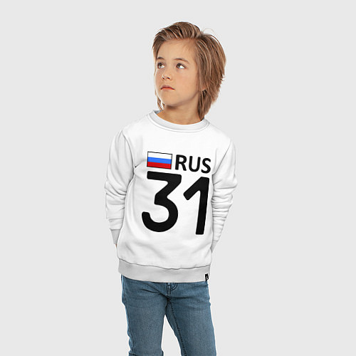 Детский свитшот RUS 31 / Белый – фото 4