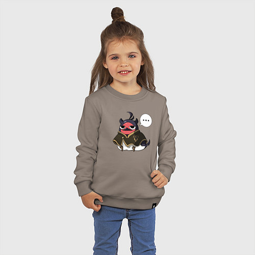 Детский свитшот Nero bird / Утренний латте – фото 3